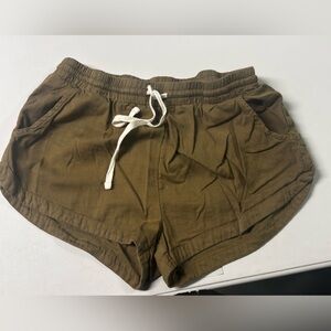 Billabong Olive Green Shorts with Drawstring